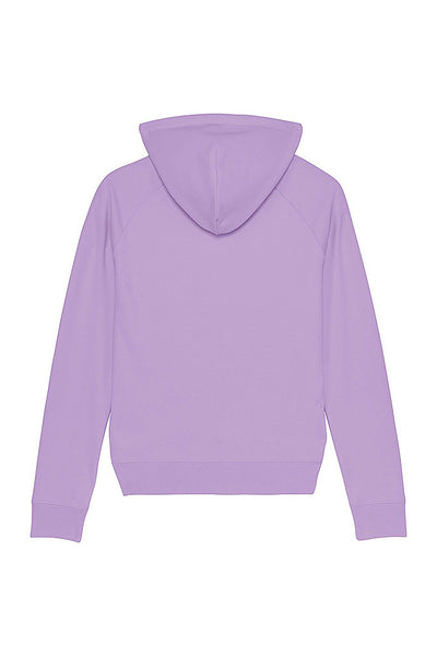 Purple Women Donut Flowers Graphic Hoodie, Medium-weight, from organic cotton blend