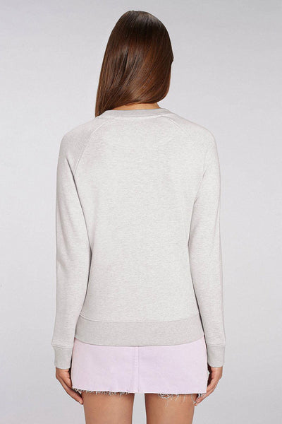 Grey Women Celebrate Graphic Sweatshirt, Medium-weight, from organic cotton blend