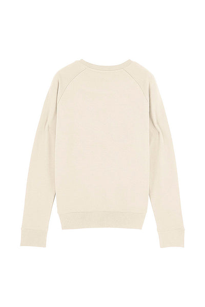 Beige Women Your World Graphic Sweatshirt, Medium-weight, from organic cotton blend
