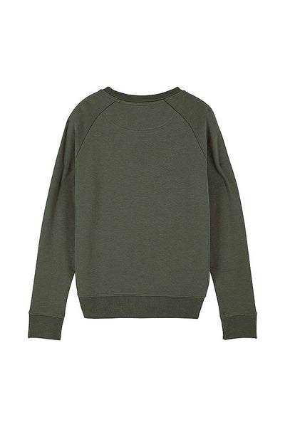 Khaki Women Your World Graphic Sweatshirt, Medium-weight, from organic cotton blend