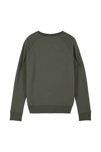 Khaki Women Your World Graphic Sweatshirt, Medium-weight, from organic cotton blend