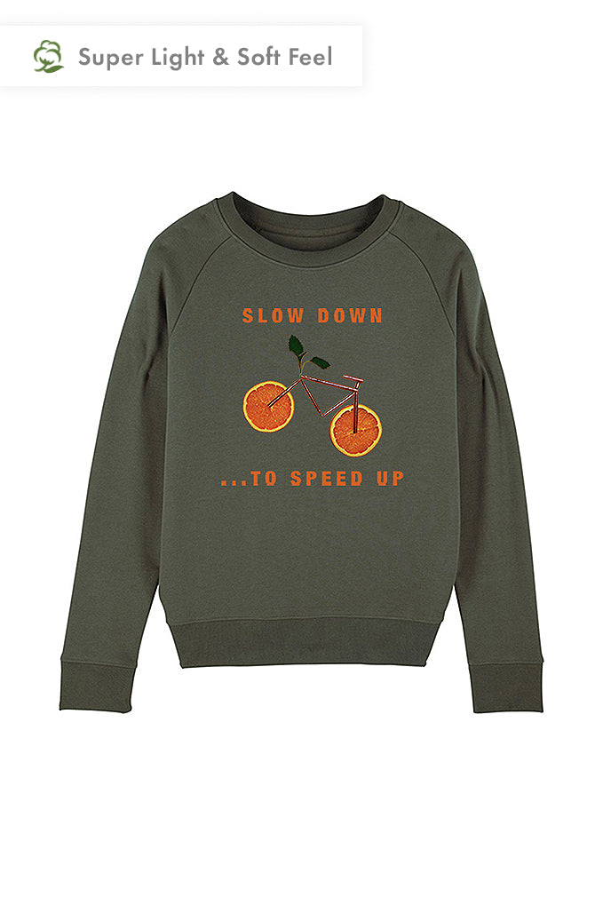 Orange discount graphic sweatshirt