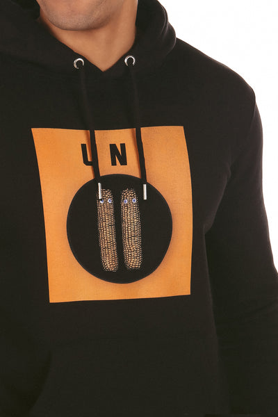 Black Unicorn Graphic Hoodie, Heavyweight, from organic cotton blend