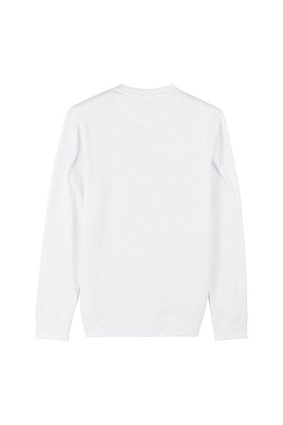 White Organic Cotton Sweatshirt, Heavyweight, from organic cotton blend, Unisex, for Women & for Men 