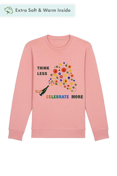 Pink Celebrate Graphic Sweatshirt, Heavyweight, from organic cotton blend, Unisex, for Women & for Men 