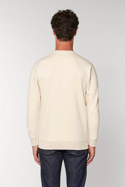Beige Celebrate Graphic Sweatshirt, Heavyweight, from organic cotton blend, Unisex, for Women & for Men 
