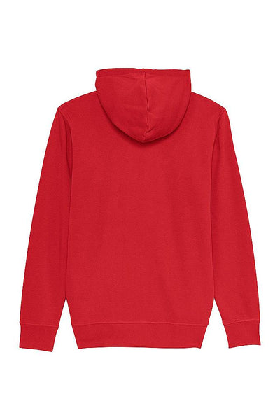 Red Cool Graphic Zip Up Hoodie, Medium-weight, from organic cotton blend, Unisex, for Women & for Men 