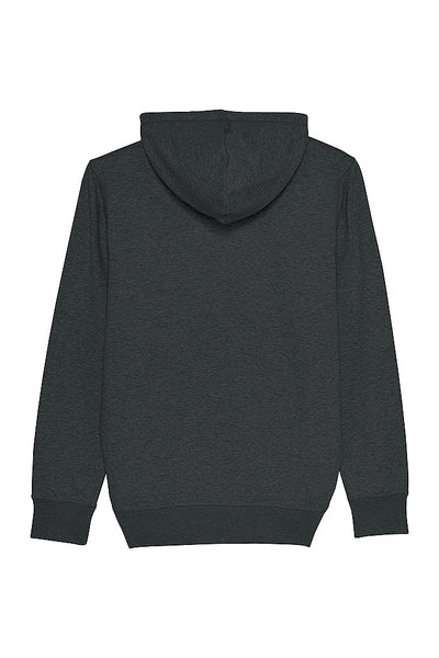 Dark grey Organic Cotton Zip Up Hoodie, Medium-weight, from organic cotton blend, Unisex, for Women & for Men 