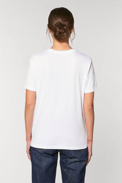 White Organic Cotton Graphic T-Shirt, 100% organic cotton, Unisex, for Women & for Men 