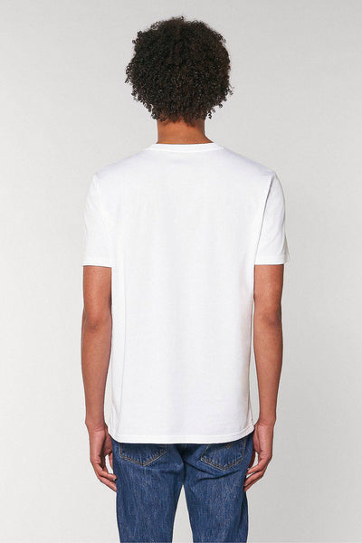 White Orange Bicycle Graphic T-Shirt, 100% organic cotton, Unisex, for Women & for Men 
