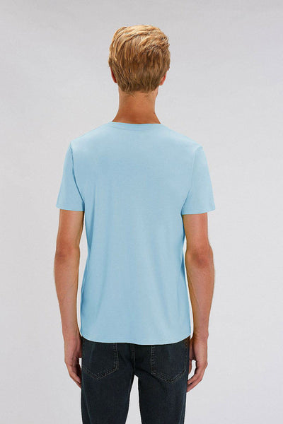 Light blue Orange Bicycle Graphic T-Shirt, 100% organic cotton, Unisex, for Women & for Men 