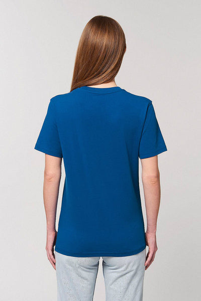 Blue Cool Pineapple Crew Neck T-Shirt, 100% organic cotton, Unisex, for Women & for Men 