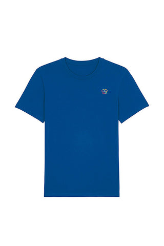 Blue BHappy Logo Crew Neck T-Shirt, 100% organic cotton, Unisex, for Women & for Men 
