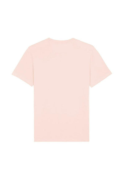Light Pink BHappy Logo Crew Neck T-Shirt, 100% organic cotton, Unisex, for Women & for Men 