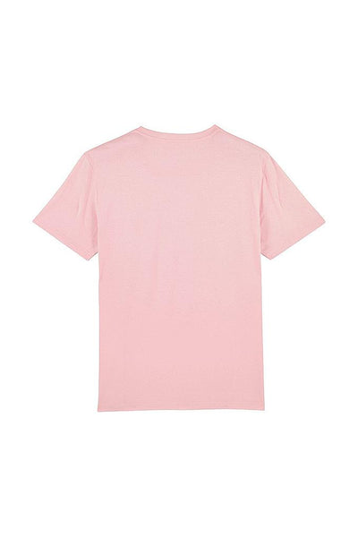 Cotton Pink Women Floral Printed Crew Neck T-Shirt, 100% organic cotton