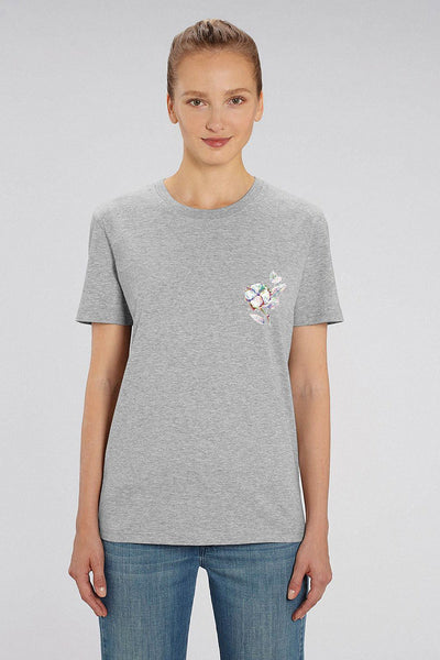 Grey Organic Cotton Graphic T-Shirt, 100% organic cotton, Unisex, for Women & for Men 