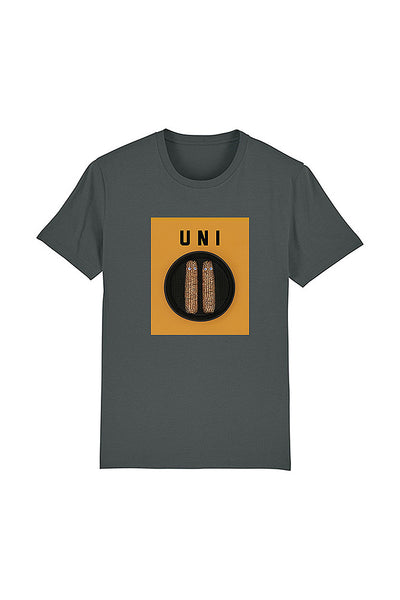 Dark grey Men Unicorn Graphic T-Shirt, 100% organic cotton