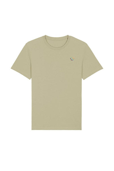 Sage green BHappy Logo Crew Neck T-Shirt, 100% organic cotton, Unisex, for Women & for Men 