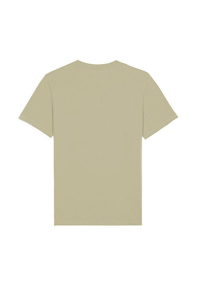 Sage green Orange Bicycle Crew Neck T-Shirt, 100% organic cotton, Unisex, for Women & for Men 