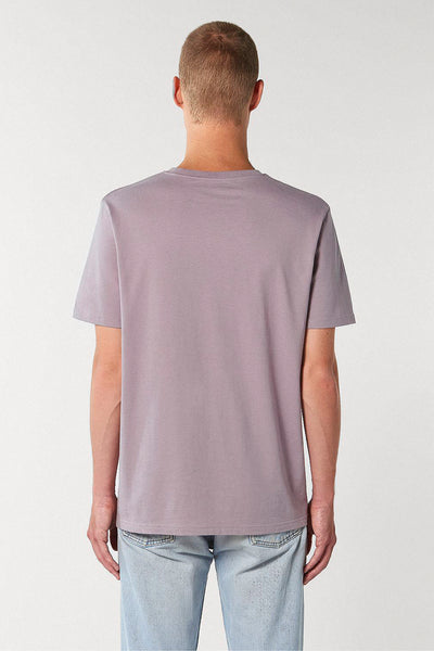 Lilac purple Chocolate Love Crew Neck T-Shirt, 100% organic cotton, Unisex, for Women & for Men 