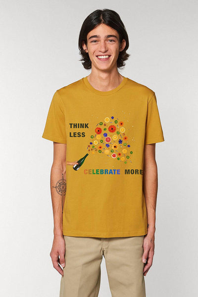 Yellow Celebrate Graphic T-Shirt, 100% organic cotton, Unisex, for Women & for Men 