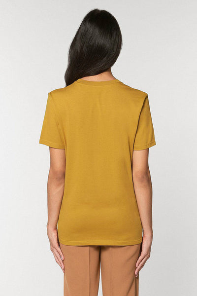 Yellow Chocolate Love Crew Neck T-Shirt, 100% organic cotton, Unisex, for Women & for Men 