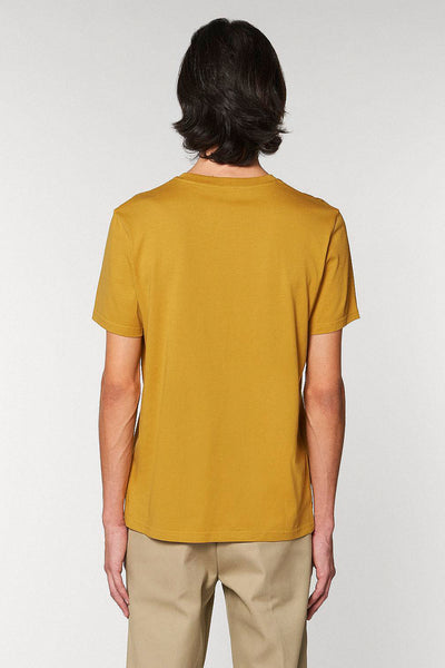 Yellow Men Unicorn Graphic T-Shirt, 100% organic cotton