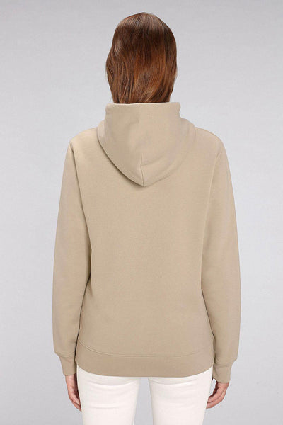 Beige Celebrate Graphic Hoodie, Heavyweight, from organic cotton blend, Unisex, for Women & for Men 