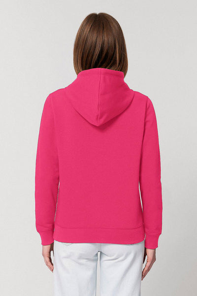 Pink BHappy Logo Basic Hoodie, Medium-weight, from organic cotton blend, Unisex, for Women & for Men 