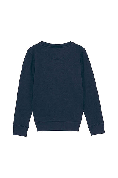 Navy Kids Cool Pineapple Sweatshirt, Medium-weight, from organic cotton blend, for girls & for boys 