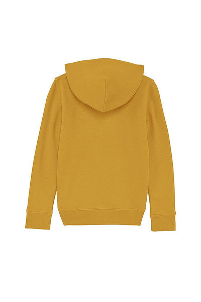 Yellow Kids Chocolate Love Hoodie, Medium-weight, from organic cotton blend, for girls & for boys 