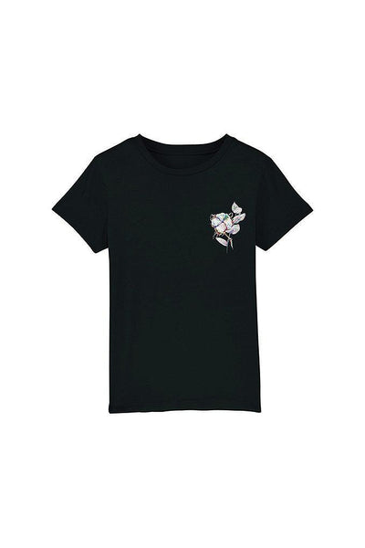 Black Kids Organic Cotton Graphic T-Shirt, 100% organic cotton, for girls & for boys 