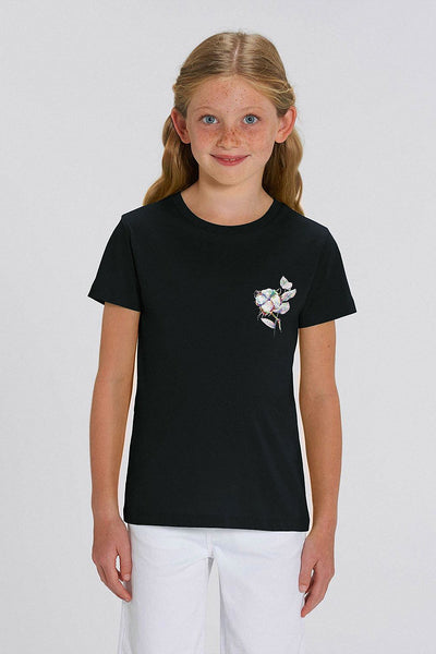 Black Kids Organic Cotton Graphic T-Shirt, 100% organic cotton, for girls & for boys 