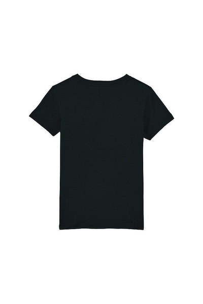 Black Girls Floral Crew Neck T-Shirt, 100% organic cotton