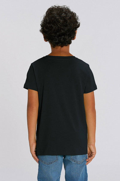 Black Boys Unicorn Crew Neck T-Shirt, 100% organic cotton