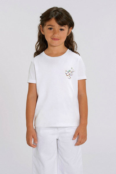 White Kids Organic Cotton Graphic T-Shirt, 100% organic cotton, for girls & for boys 
