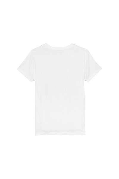 White Girls Cute Floral Graphic T-Shirt, 100% organic cotton