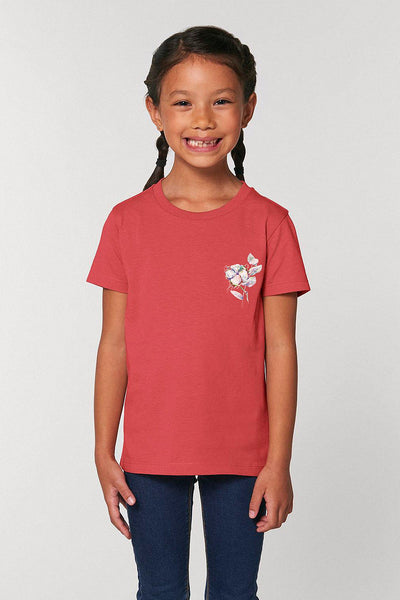 Red Kids Organic Cotton Graphic T-Shirt, 100% organic cotton, for girls & for boys 