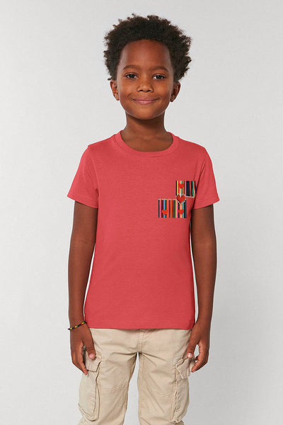 Red Kids Love More Graphic T-Shirt, 100% organic cotton, for girls & for boys 