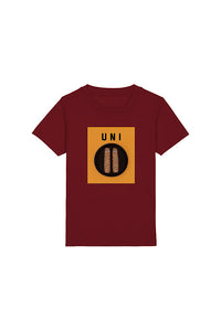 Burgundy Boys Unicorn Graphic T-Shirt, 100% organic cotton