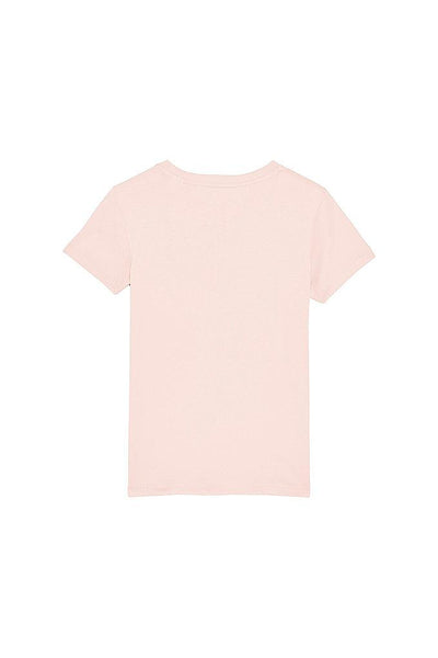 Light Pink Girls Donut Flowers Graphic T-Shirt, 100% organic cotton