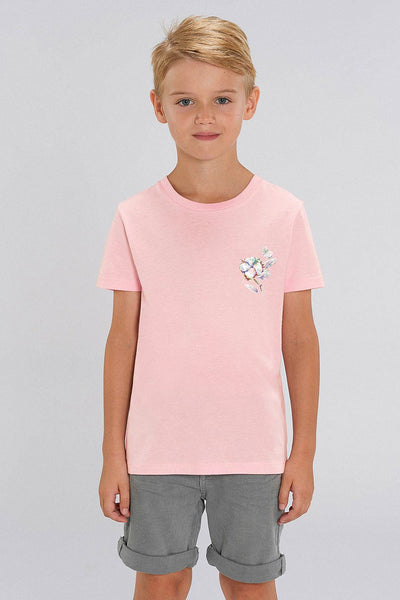 Cotton Pink Kids Organic Cotton Graphic T-Shirt, 100% organic cotton, for girls & for boys 