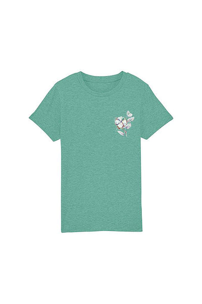 Mint green Kids Organic Cotton Graphic T-Shirt, 100% organic cotton, for girls & for boys 