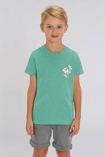 Mint green Kids Organic Cotton Graphic T-Shirt, 100% organic cotton, for girls & for boys 