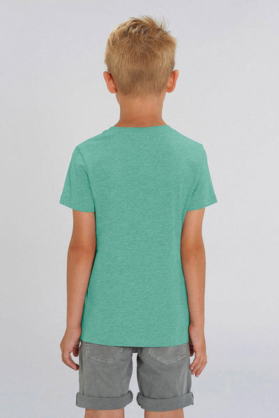 Mint green Kids Organic Cotton Graphic T-Shirt, 100% organic cotton, for girls & for boys 