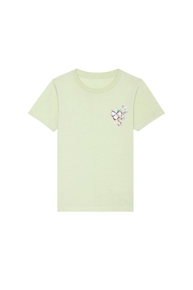 Light green Kids Organic Cotton Graphic T-Shirt, 100% organic cotton, for girls & for boys 