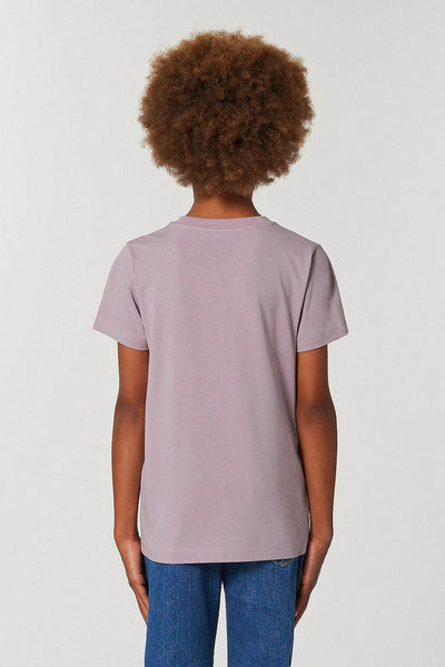 Lilac purple Kids Chocolate Love Crew Neck T-Shirt, 100% organic cotton, for girls & for boys 
