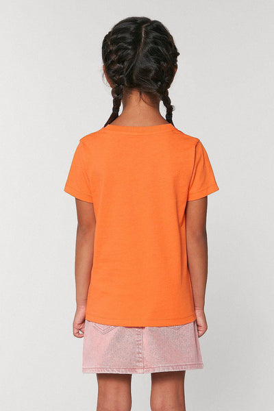 Orange Kids Orange Bicycle Graphic T-Shirt, 100% organic cotton, for girls & for boys 