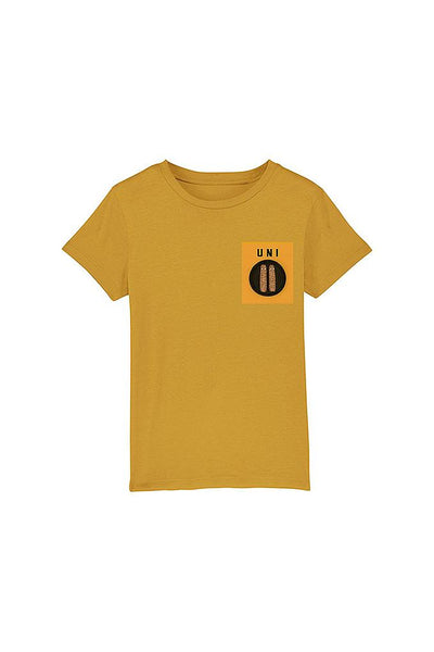Yellow Boys Unicorn Crew Neck T-Shirt, 100% organic cotton