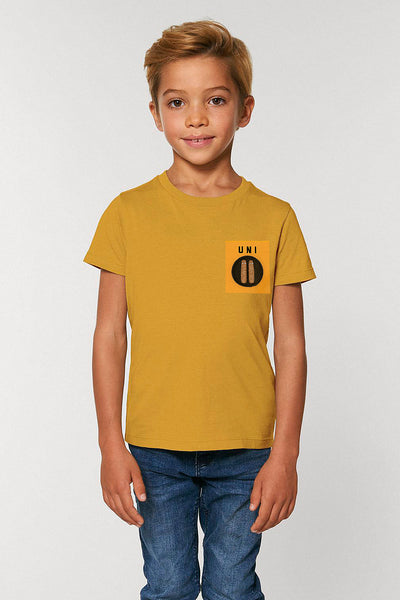 Yellow Boys Unicorn Crew Neck T-Shirt, 100% organic cotton